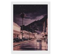 HETVBNS The Old Hollywood Diamond Painting Kits for Adults, Full Round Drill DIY Diamond Art for Beginners, 5D Gem Art and Crafts for Home Wall Decor 12"x16"