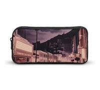 HETVBNS The Old Hollywood Pencil Case Large Capacity, Durable Pencil Pouch Portable Small Cosmetic Bag with Metal Zipper, Simple Makeup Pouch Aesthetic Toiletry Bag for Travel Office