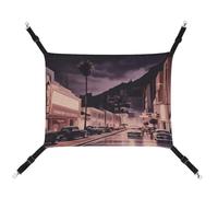 HETVBNS The Old Hollywood Pet Hammock for Cats & Dogs, Soft Breathable Canvas Hanging Hammock with Adjustable Straps, Comfortable & Durable Hanging Bed for Small to Medium Pets