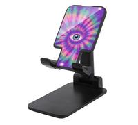HETVBNS Tie Dye Hippies Print Phone Stand for Desk - Adjustable & Foldable Tablet Stand Portable Cell Phone Stand Holder Compatible with 4-13" Smartphones, Tablets