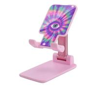 HETVBNS Tie Dye Hippies Print Phone Stand for Desk - Adjustable & Foldable Tablet Stand Portable Cell Phone Stand Holder Compatible with 4-13" Smartphones, Tablets