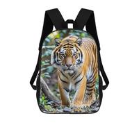 HETVBNS Tiger Backpack for Women Men, Durable 600D Polyester Bookbag with Large Capacity, Lightweight 17 Inch Laptop Backpack Minimalism Casual Daypack for Work, Travel