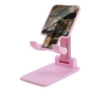 HETVBNS Tiger in Cave Phone Stand for Desk - Adjustable & Foldable Tablet Stand Portable Cell Phone Stand Holder Compatible with 4-13" Smartphones, Tablets