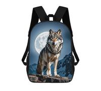 HETVBNS Timberwolves Backpack for Women Men, Durable 600D Polyester Bookbag with Large Capacity, Lightweight 17 Inch Laptop Backpack Minimalism Casual Daypack for Work, Travel