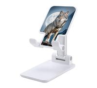 HETVBNS Timberwolves Phone Stand for Desk - Adjustable & Foldable Tablet Stand Portable Cell Phone Stand Holder Compatible with 4-13" Smartphones, Tablets