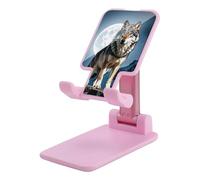 HETVBNS Timberwolves Phone Stand for Desk - Adjustable & Foldable Tablet Stand Portable Cell Phone Stand Holder Compatible with 4-13" Smartphones, Tablets