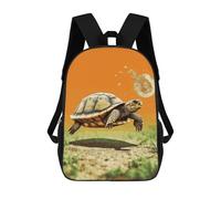HETVBNS Tortoise Turtle Jumping Backpack for Women Men, Durable 600D Polyester Bookbag with Large Capacity, Lightweight 17 Inch Laptop Backpack Minimalism Casual Daypack for Work, Travel