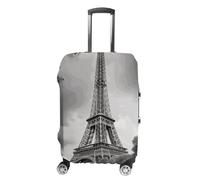 HETVBNS Tower Paris Luggage Cover, Elastic Luggage Protector Fits 19-32in Suitcases, Washable & Anti-Scratch Suitcase Cover for Men Women, style, Small, Classic