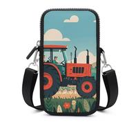 HETVBNS Tractor Farming Cell Phone Bag with Detachable Strap, Aesthetic Mini Sling Bag Small Crossbody Bag for Phone