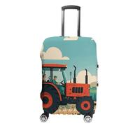 HETVBNS Tractor Farming Luggage Cover, Elastic Luggage Protector Fits 19-32in Suitcases, Washable & Anti-Scratch Suitcase Cover for Men Women, style, Small, Classic