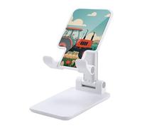 HETVBNS Tractor Farming Phone Stand for Desk - Adjustable & Foldable Tablet Stand Portable Cell Phone Stand Holder Compatible with 4-13" Smartphones, Tablets