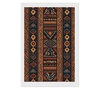 HETVBNS Traditional African Design Pattern Diamond Painting Kits for Adults, Full Round Drill DIY Diamond Art for Beginners, 5D Gem Art and Crafts for Home Wall Decor 8"x12"