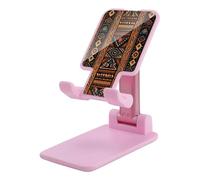 HETVBNS Traditional African Design Pattern Phone Stand for Desk - Adjustable & Foldable Tablet Stand Portable Cell Phone Stand Holder Compatible with 4-13" Smartphones, Tablets