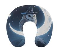HETVBNS Travel Neck Pillow with Memory Foam, Magic - Hat Owl U Shaped Pillow for Airplane & Car - Detachable Washable Cover, Ergonomic Support for Neck