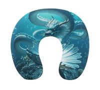 HETVBNS Travel Neck Pillow with Memory Foam, The Dragon King U Shaped Pillow for Airplane & Car - Detachable Washable Cover, Ergonomic Support for Neck