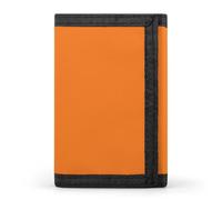 HETVBNS TriFold Wallet with 8 Card Slots & Keychain | Durable Polyester | Compact Beauty Burnt Orange Wallet for Travel