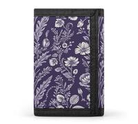 HETVBNS TriFold Wallet with 8 Card Slots & Keychain | Durable Polyester | Compact Natural Pattern Style Wallet for Travel