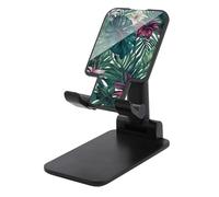 HETVBNS Tropical Leaves Phone Stand for Desk - Adjustable & Foldable Tablet Stand Portable Cell Phone Stand Holder Compatible with 4-13" Smartphones, Tablets