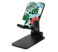 HETVBNS Tropical Plant Flower Phone Stand for Desk - Adjustable & Foldable Tablet Stand Portable Cell Phone Stand Holder Compatible with 4-13" Smartphones, Tablets