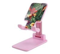 HETVBNS Tropical Plant Flowers Phone Stand for Desk - Adjustable & Foldable Tablet Stand Portable Cell Phone Stand Holder Compatible with 4-13" Smartphones, Tablets