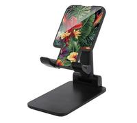 HETVBNS Tropical Plant Flowers Phone Stand for Desk - Adjustable & Foldable Tablet Stand Portable Cell Phone Stand Holder Compatible with 4-13" Smartphones, Tablets