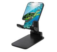 HETVBNS Turtle Swimming in The Sea Phone Stand for Desk - Adjustable & Foldable Tablet Stand Portable Cell Phone Stand Holder Compatible with 4-13" Smartphones, Tablets