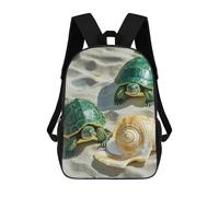 HETVBNS Two Turtles And Shells Backpack for Women Men, Durable 600D Polyester Bookbag with Large Capacity, Lightweight 17 Inch Laptop Backpack Minimalism Casual Daypack for Work, Travel