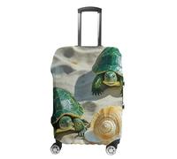HETVBNS Two Turtles And Shells Luggage Cover, Elastic Luggage Protector Fits 19-32in Suitcases, Washable & Anti-Scratch Suitcase Cover for Men Women, style, XL, Classic