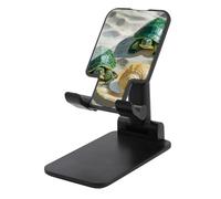 HETVBNS Two Turtles and Shells Phone Stand for Desk - Adjustable & Foldable Tablet Stand Portable Cell Phone Stand Holder Compatible with 4-13" Smartphones, Tablets