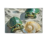 HETVBNS Two Turtles And Shells Tapestry Wall Hanging, Vintage Tapestries Home Decor Hanging Tool Included, Art Wall Tapestry for Bedroom, Living Room, Dorm Backdrop 40"x60"