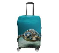 HETVBNS Underwater Diving Sea Turtle Luggage Cover, Elastic Luggage Protector Fits 19-32in Suitcases, Washable & Anti-Scratch Suitcase Cover for Men Women, style, M, Classic