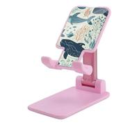 HETVBNS Underwater Whale Phone Stand for Desk - Adjustable & Foldable Tablet Stand Portable Cell Phone Stand Holder Compatible with 4-13" Smartphones, Tablets