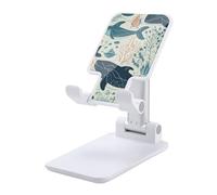 HETVBNS Underwater Whale Phone Stand for Desk - Adjustable & Foldable Tablet Stand Portable Cell Phone Stand Holder Compatible with 4-13" Smartphones, Tablets
