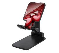 HETVBNS Valentines Love Hearts Phone Stand for Desk - Adjustable & Foldable Tablet Stand Portable Cell Phone Stand Holder Compatible with 4-13" Smartphones, Tablets