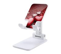 HETVBNS Valentines Love Hearts Phone Stand for Desk - Adjustable & Foldable Tablet Stand Portable Cell Phone Stand Holder Compatible with 4-13" Smartphones, Tablets