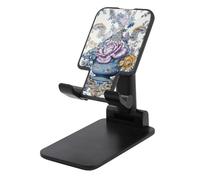 HETVBNS Vase in The Middle Phone Stand for Desk - Adjustable & Foldable Tablet Stand Portable Cell Phone Stand Holder Compatible with 4-13" Smartphones, Tablets