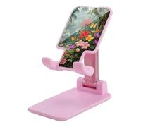 HETVBNS Vibrant Color Flower Blossom Phone Stand for Desk - Adjustable & Foldable Tablet Stand Portable Cell Phone Stand Holder Compatible with 4-13" Smartphones, Tablets