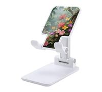 HETVBNS Vibrant Color Flower Blossom Phone Stand for Desk - Adjustable & Foldable Tablet Stand Portable Cell Phone Stand Holder Compatible with 4-13" Smartphones, Tablets