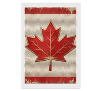 HETVBNS Vintage Canada Flag Diamond Painting Kits for Adults, Full Round Drill DIY Diamond Art for Beginners, 5D Gem Art and Crafts for Home Wall Decor 8"x12"