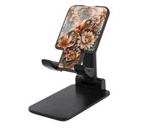 HETVBNS Vintage Flower Phone Stand for Desk - Adjustable & Foldable Tablet Stand Portable Cell Phone Stand Holder Compatible with 4-13" Smartphones, Tablets