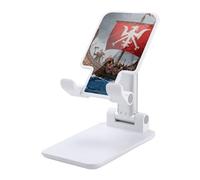 HETVBNS Warships at Sea Phone Stand for Desk - Adjustable & Foldable Tablet Stand Portable Cell Phone Stand Holder Compatible with 4-13" Smartphones, Tablets