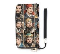 HETVBNS Water Margin Heroes Wallet, Elegant Wristlet Wallet with Multi-Card Slots, PU Leather Long Purse for Women, Men
