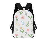 HETVBNS Watercolor Flowers Backpack for Women Men, Durable 600D Polyester Bookbag with Large Capacity, Lightweight 17 Inch Laptop Backpack Minimalism Casual Daypack for Work, Travel