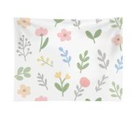 HETVBNS Watercolor Flowers Tapestry Wall Hanging - 30"x40" Aesthetic Tapestries Soft Polyester Wall Art Decor Large Tapestry for Bedroom Living Room Dorm Backdrop, Hanging Kit Included