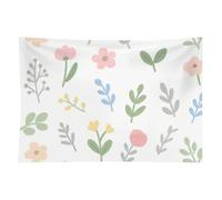 HETVBNS Watercolor Flowers Tapestry Wall Hanging - 60"x90" Aesthetic Tapestries Soft Polyester Wall Art Decor Large Tapestry for Bedroom Living Room Dorm Backdrop, Hanging Kit Included