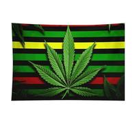 HETVBNS Weed Striped Tapestry Wall Hanging - 60"x90" Aesthetic Tapestries Soft Polyester Wall Art Decor Large Tapestry for Bedroom Living Room Dorm Backdrop, Hanging Kit Included