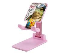 HETVBNS Western Cowboy Frog Phone Stand for Desk - Adjustable & Foldable Tablet Stand Portable Cell Phone Stand Holder Compatible with 4-13" Smartphones, Tablets