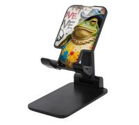HETVBNS Western Cowboy Frog Phone Stand for Desk - Adjustable & Foldable Tablet Stand Portable Cell Phone Stand Holder Compatible with 4-13" Smartphones, Tablets