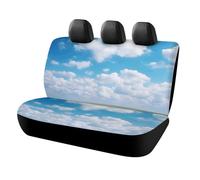 HETVBNS White Clouds Sky Car Seat Covers for Back Seat Pet Protector, Universal Auto Rear Seats Cover, Non Slip Back Seats Covers for Car, Truck & SUV