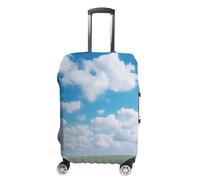HETVBNS White Clouds Sky Luggage Cover, Elastic Luggage Protector Fits 19-32in Suitcases, Washable & Anti-Scratch Suitcase Cover for Men Women, style, L, Classic